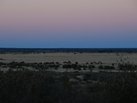 Abendstimmung in der Kalahari