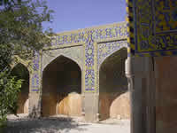 Garten im Inneren der Moschee Masjed-d Emãm