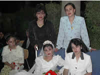 Die Braut mit Freundinnen