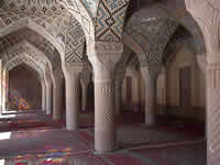 Gebetssaal in der Moschee Masjed-e Nasir ol-Molk