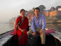Tara und Zoltan auf dem Ganges