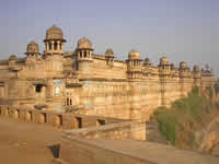 Der Hauptpalast im Fort von Gwalior