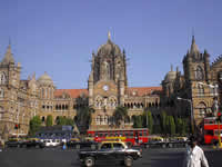 Die Victoria Railway Station in Bombay