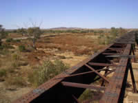 Alte Bahnlinie am Oodnadatta Track