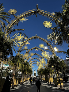 Auch Cádiz hat eine schöne Weihnachtsbeleuchtung
