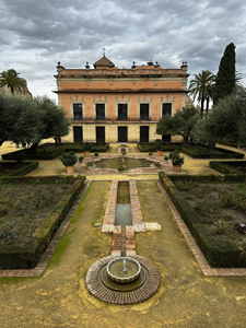 Palacio de Villavicencio in den Gärten des Alcázar von Jerez de la Frontera