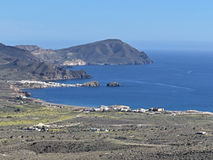 Küstenlandschaft des Naturparks Cabo de Gata in der Provinz Almería, Spanien
