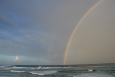 Regenbogen am Indischen Ozean